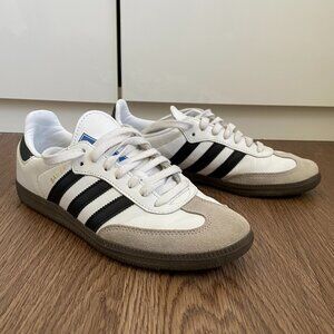 Adidas Samba OG Sneakers in White/Black/Grey